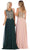 May Queen - MQ1616 Sleeveless Lace Applique Chiffon Long Dress Bridesmaid Dresses