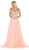 May Queen - MQ1626 Jeweled Applique Bodice Off Shoulder Gown Bridesmaid Dresses