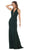 May Queen - MQ1636 Halter Crisscross Straps Open Back Mermaid Gown Special Occasion Dress 2 / Hunter-Grn