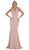 May Queen - MQ1636 Halter Crisscross Straps Open Back Mermaid Gown Special Occasion Dress 2 / Mauve