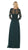 May Queen - MQ1637 Illusion Quarter Sleeve Appliqued Sheath Gown Special Occasion Dress