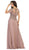 May Queen - MQ1638 Embellished V-neck A-line Dress Special Occasion Dress