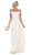 May Queen - MQ1644B Embroidered Off-Shoulder A-Line Dress Mother of the Bride Dresses 22 / Ivory