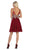 May Queen - MQ1646 Embroidered Halter A-line Dress Cocktail Dresses