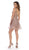 May Queen - MQ1653 Glitter Mesh Sleeveless V Neckline Cocktail Dress Cocktail Dresses