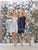 May Queen - MQ1654 V Neck Sleeveless Fit and Flare Short Dress Cocktail Dresses 2 / Navy