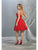 May Queen - MQ1654 V Neck Sleeveless Fit and Flare Short Dress Cocktail Dresses