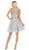 May Queen - MQ1657 Halter Neck Embroidery Embellished Cocktail Dress Cocktail Dresses