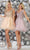 May Queen MQ1660 - Cap Sleeve A-Line Cocktail Dress Cocktail Dresses 2 / Mauve