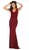 May Queen - MQ1665 Sweetheart Mermaid Evening Gown Bridesmaid Dresses 4 / Burgundy