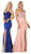 May Queen - MQ1673 Scallop Trimmed Lace Bustier Evening Gown Bridesmaid Dresses 2 / Dusty
