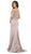 May Queen - MQ1675 Embellished Plunging Off-Shoulder Trumpet Dress Bridesmaid Dresses
