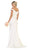 May Queen - MQ1675 Embellished Plunging Off-Shoulder Trumpet Dress Bridesmaid Dresses