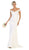 May Queen - MQ1675 Embellished Plunging Off-Shoulder Trumpet Dress Bridesmaid Dresses 4 / Ivory