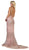 May Queen - MQ1677 Sleeveless Embellished V-neck Trumpet Dress Evening Dresses