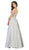 May Queen - MQ1685 Sleeveless Beaded Mesh Lace Back A-Line Satin Gown Bridesmaid Dresses