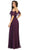 May Queen - MQ1686 Draping Off Shoulder Chiffon Long Dress Bridesmaid Dresses