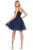 May Queen - MQ1693 Sparkly Lace Appliqued A-Line Tulle Cocktail Dress Cocktail Dresses