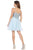 May Queen - MQ1693 Sparkly Lace Appliqued A-Line Tulle Cocktail Dress Cocktail Dresses