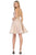 May Queen - MQ1697 Deep V-neck A-line Cocktail Dress Cocktail Dresses