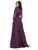 May Queen - MQ1706 Embroidered Illusion Jewel A-Line Dress Mother of the Bride Dresses