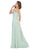 May Queen - MQ1711B Off Shoulder Chiffon A-Line Dress Bridesmaid Dresses