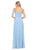 May Queen - MQ1711B Off Shoulder Chiffon A-Line Dress Bridesmaid Dresses