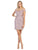May Queen - MQ1715 Short Off Shoulder Lace Appliqued Dress Party Dresses 4 / Mauve