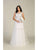 May Queen - MQ1716 Lace Appliqued Bodice Tulle Dress Prom Dresses 4 / White