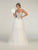 May Queen - MQ1737 Long Beaded V-Neck Bodice Tulle Dress Prom Dresses 4 / Ivory
