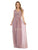 May Queen - MQ1746 Ruched Asymmetric Sheath Dress Prom Dresses
