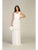 May Queen - MQ1746 Ruched Asymmetric Sheath Dress Prom Dresses 4 / Ivory
