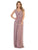 May Queen - MQ1746 Ruched Asymmetric Sheath Dress Prom Dresses 4 / Mauve