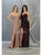 May Queen - MQ1747 Strappy Plunging Sweetheart Dress with Slit Evening Dresses