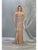May Queen - MQ1747 Strappy Plunging Sweetheart Dress with Slit Evening Dresses 2 / Rosegold
