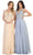 May Queen MQ1754B - Laced A-Line Evening Dress Evening Dresses 22 / Dusty-Blue