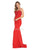 May Queen - MQ1759 Scallop Lace Appliqued Sweetheart Bodice Dress Prom Dresses 4 / Red