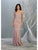 May Queen - MQ1765 Embellished Off-Shoulder Sheath Dress Prom Dresses 4 / Dusty-Rose