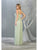 May Queen - MQ1769 Halter Neck Ruched Chiffon Long Formal Gown Bridesmaid Dresses