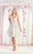 May Queen - MQ1777 Sleeveless V-Neck Glitter A-Line Dress Cocktail Dresses 2 / Champagne
