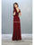 May Queen - MQ1782 Short Sleeve Appliqued V-Neck Long Dress Evening Dresses