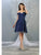 May Queen - MQ1788 Embroidered Off-Shoulder A-line Dress Homecoming Dresses 2 / Royal
