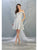 May Queen - MQ1788 Embroidered Off-Shoulder A-line Dress Homecoming Dresses 2 / Silver