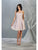 May Queen - MQ1791 Short Sweetheart Bodice Glitter A-Line Dress Cocktail Dresses 2 / Pink