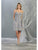 May Queen - MQ1791 Short Sweetheart Bodice Glitter A-Line Dress Cocktail Dresses 2 / Silver