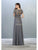 May Queen - MQ1794 Appliqued Short Sleeve Bodice Glitter Long Dress Evening Dresses