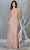 May Queen - MQ1796 Lace Applique-Ornate Trumpet Dress Evening Dresses 4 / Rose Gold