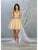 May Queen - MQ1803 Illusion Sweetheart Neckline Glitter Tulle Dress Homecoming Dresses 2 / Champagne