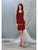 May Queen - MQ1808 Appliqued Illusion Bodice Sheath Dress Party Dresses