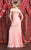 May Queen - MQ1825 Off-Shoulder Ruched Sheath Dress Evening Dresses